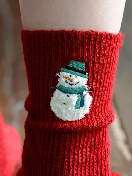 011141527 MC laine-mix écusson bonhomme de neige