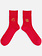 Chinese New Year Classic Ribbed Plain Short Socks