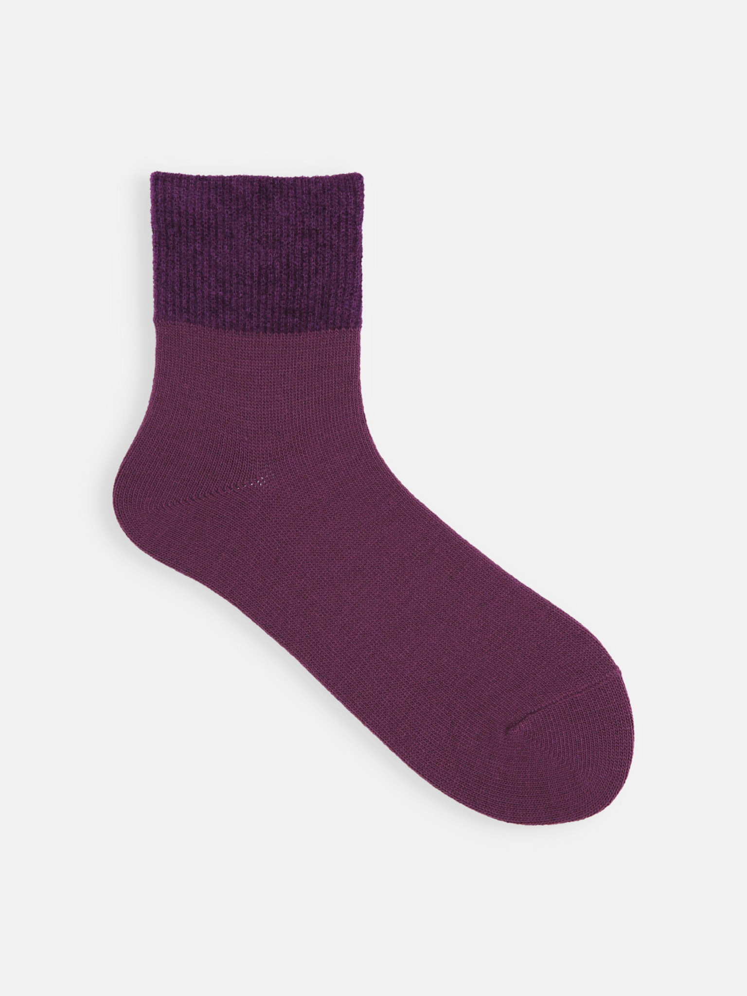 Top Chenille Yarn Ankle Socks