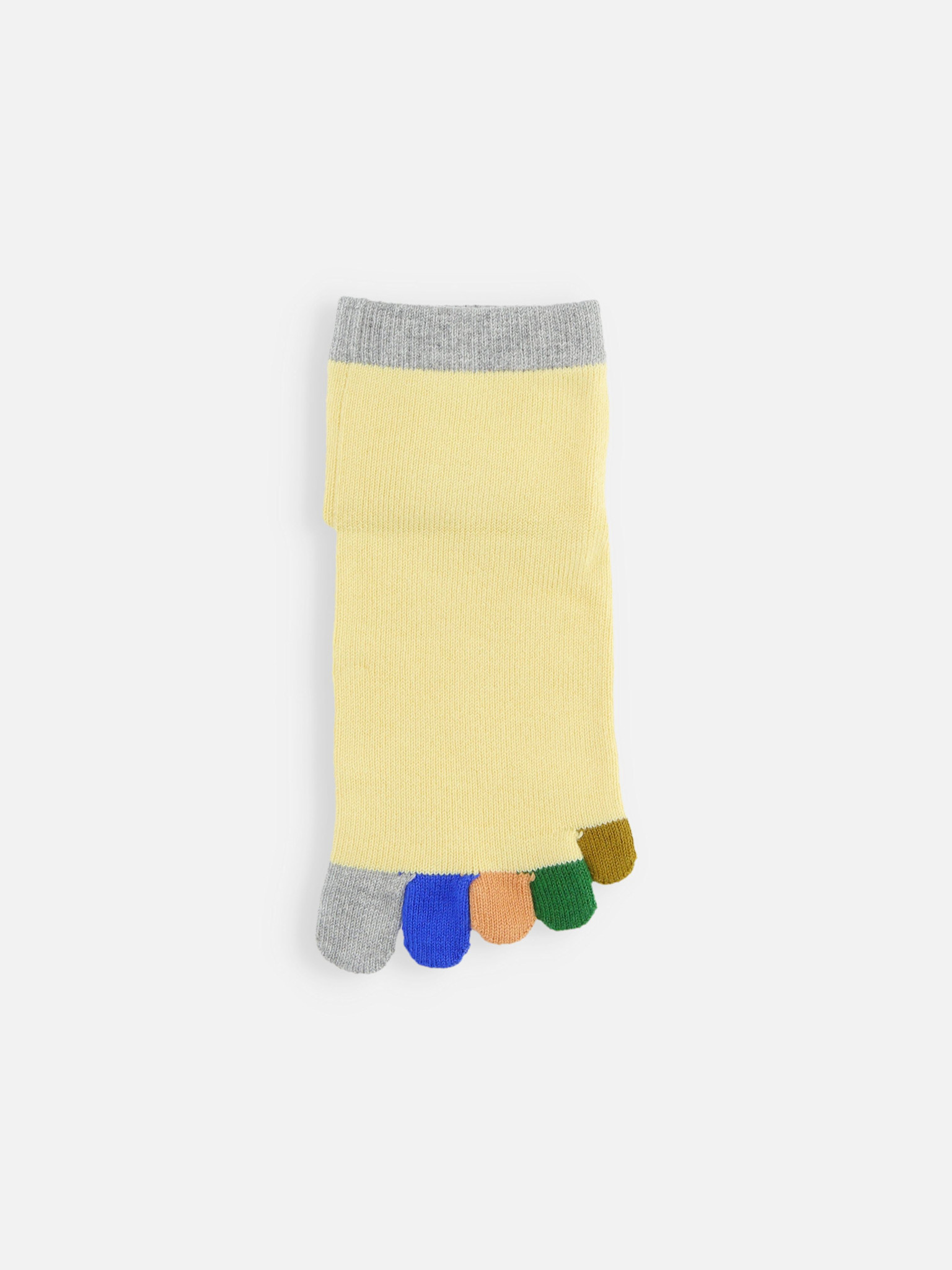 Meia infantil arco-íris com 5 dedos. 19-21cm