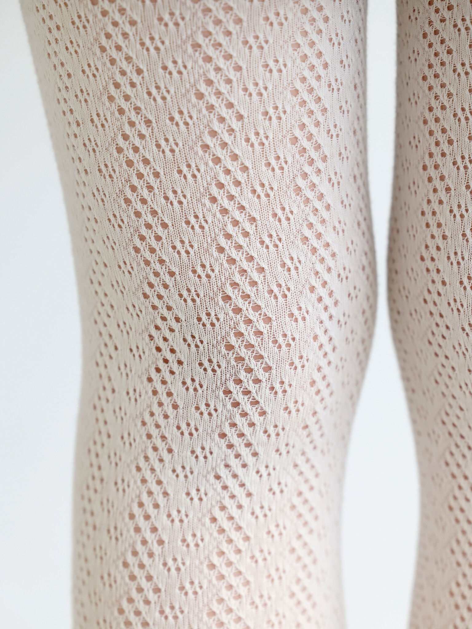 Meia-calça listrada vazada 250D