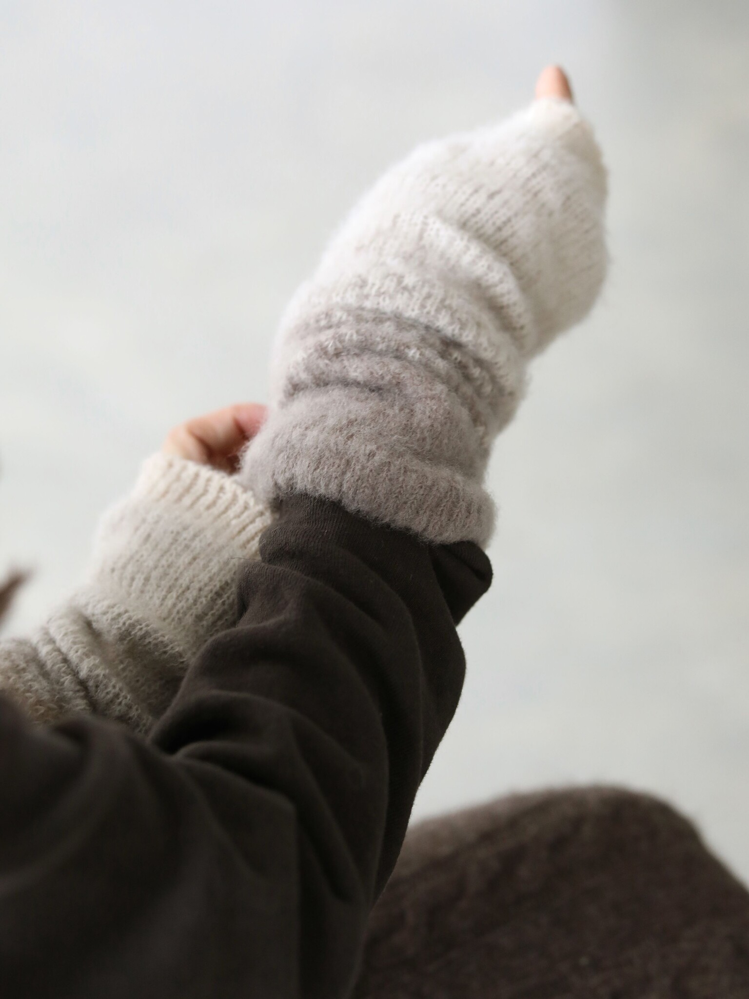 Jambière laine Mérinos doux couleur dégradé