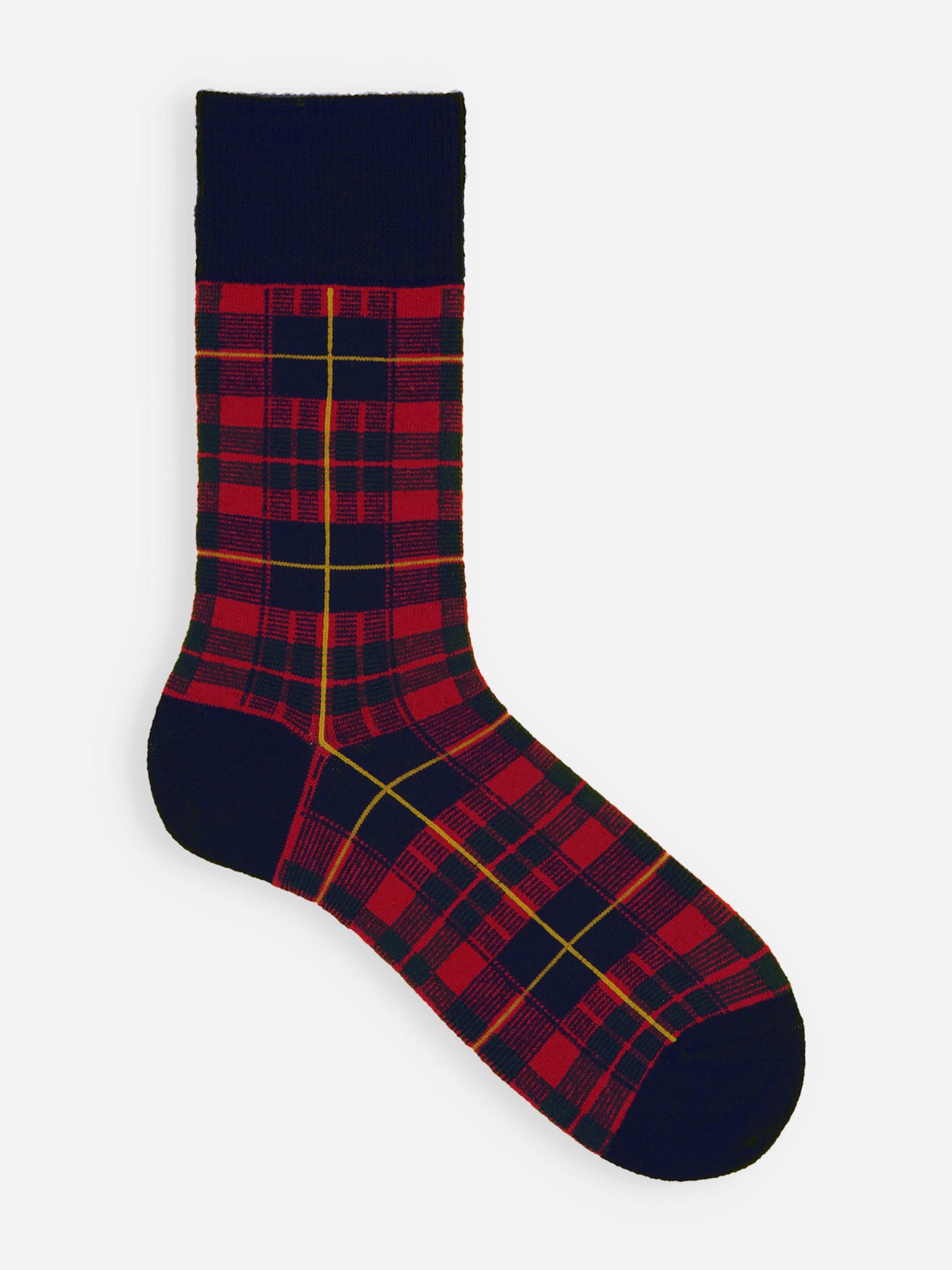 Merino Wool Tartan Crew Socks
