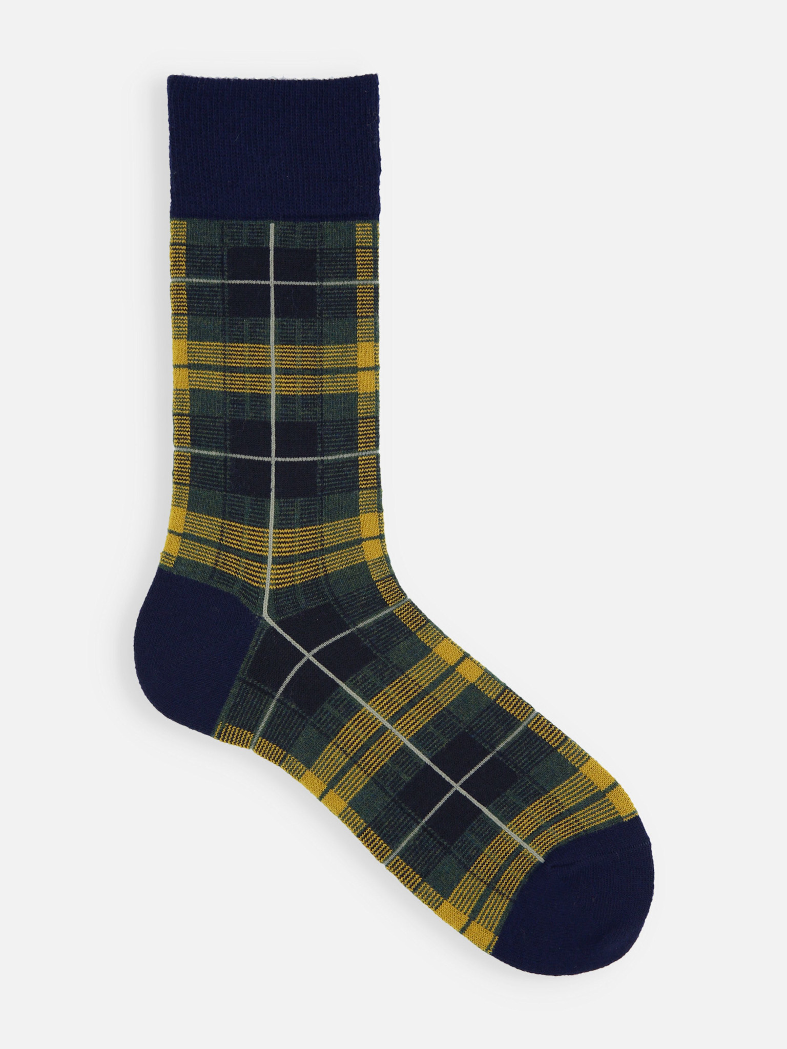 Merino Wool Tartan Crew Socks