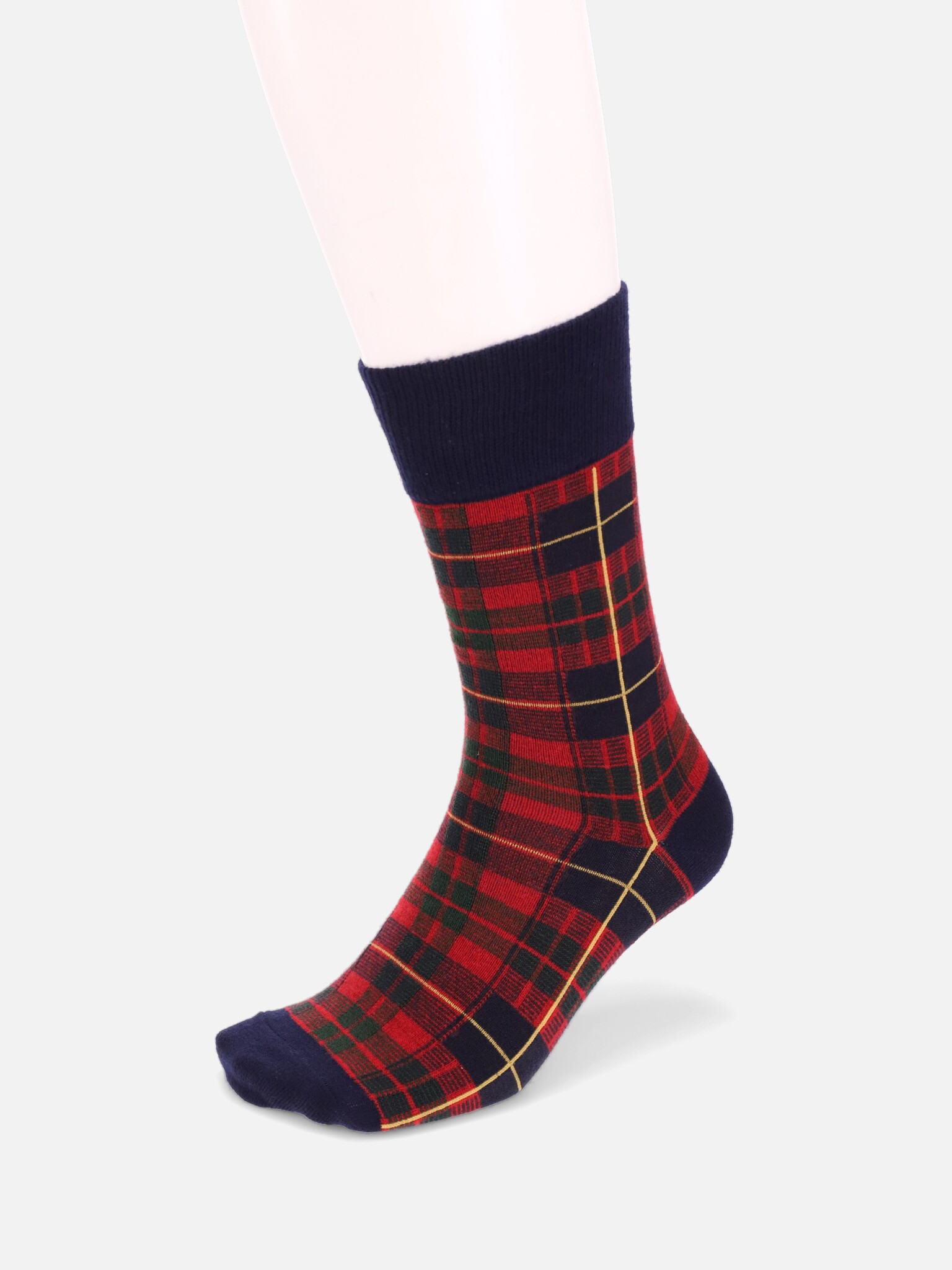 Merino Wool Tartan Crew Socks