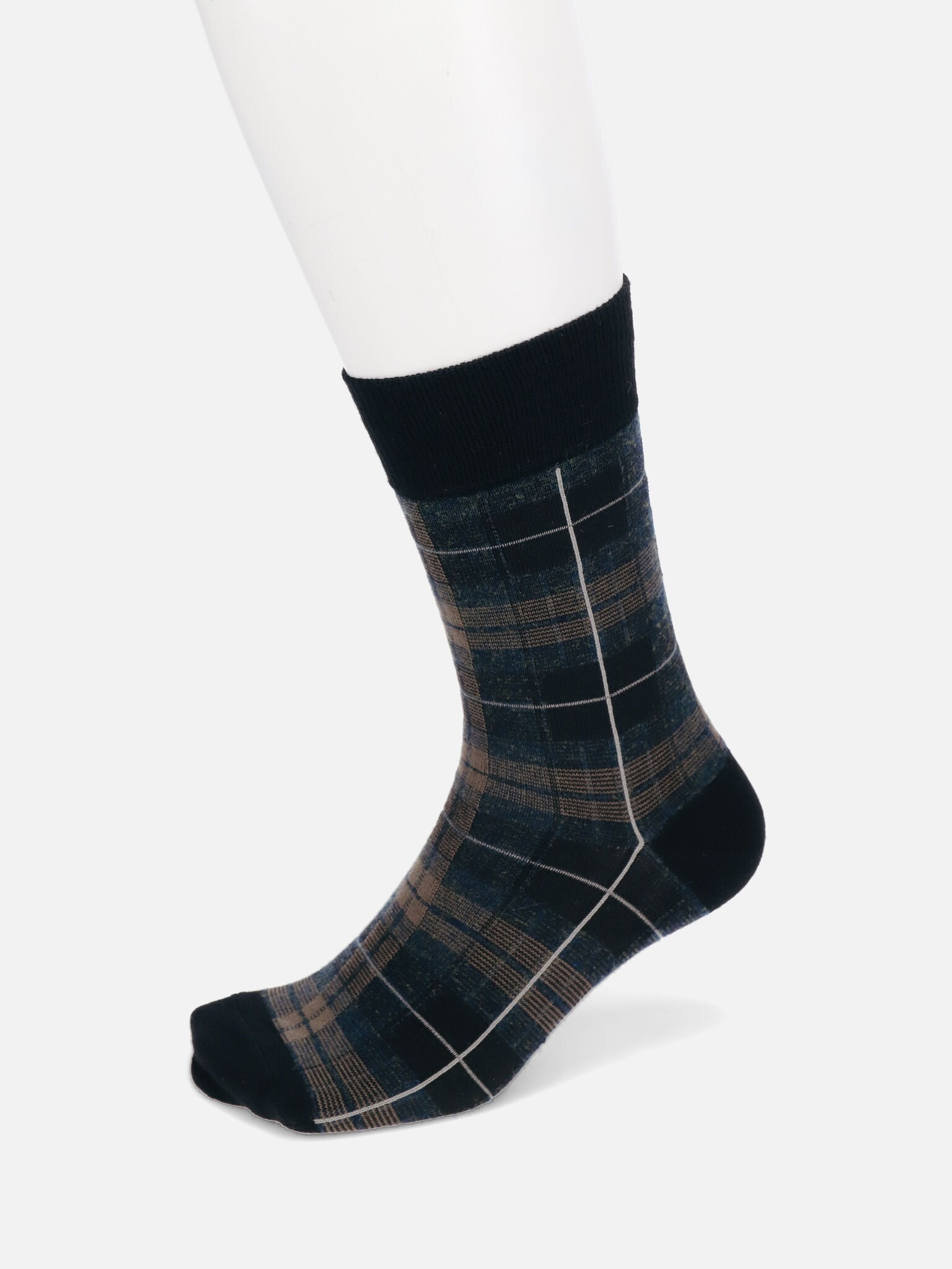 Merino Wool Tartan Crew Socks