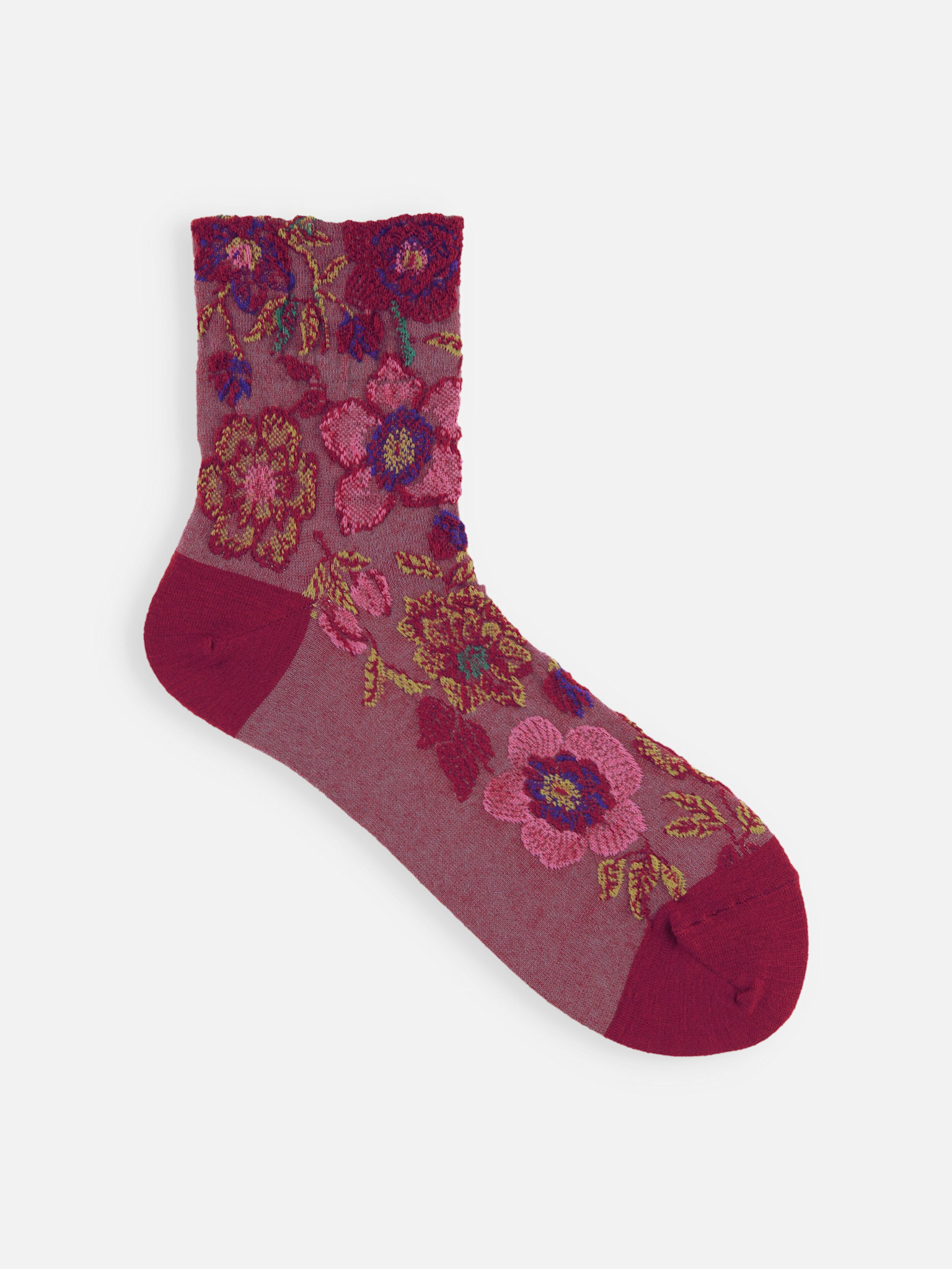 Wolmix Kerstroos Lage Crew Sokken