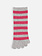 Socquette 5 orteils en laine rayures