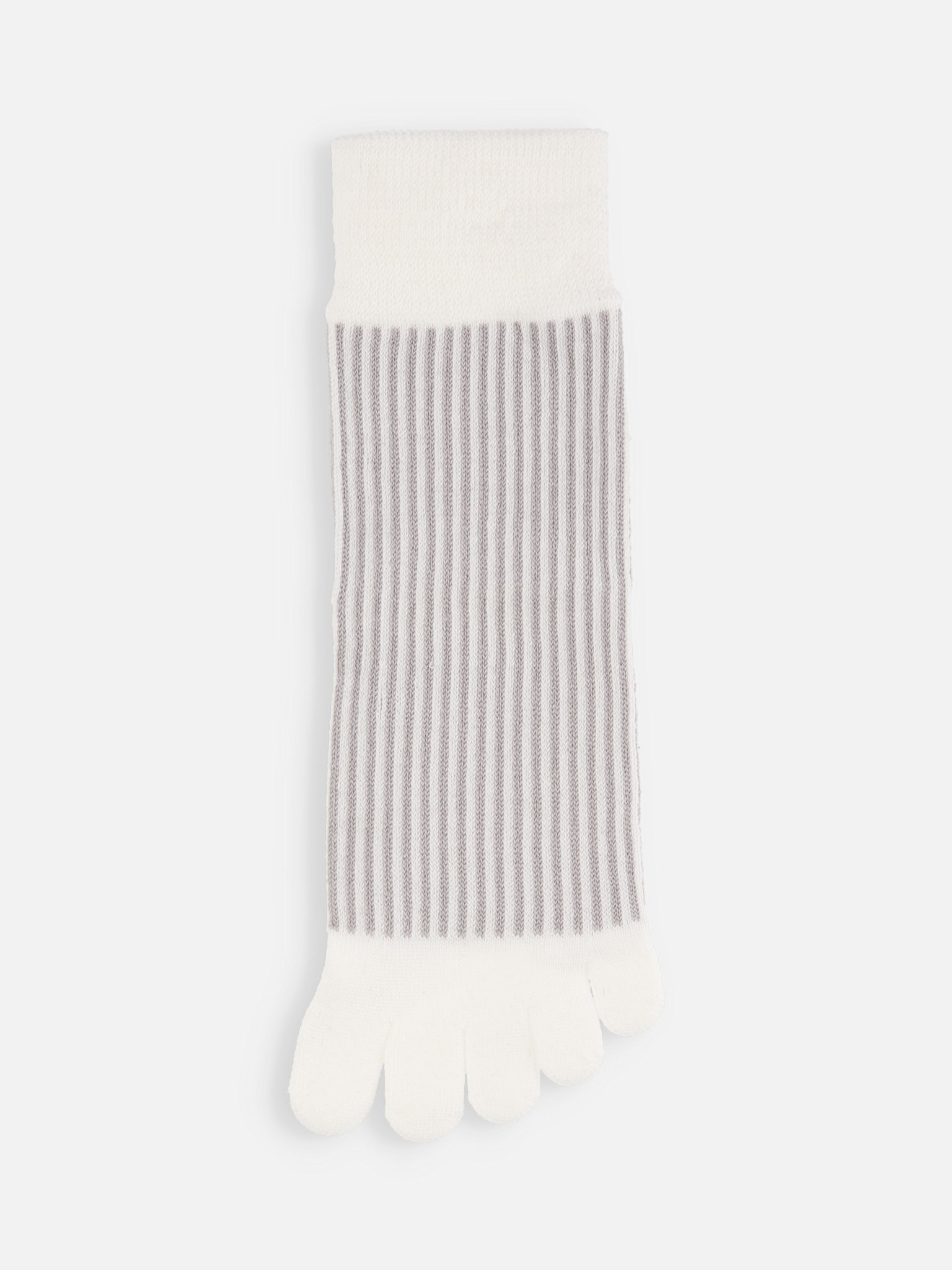 Fijne streep lage ronde teen sokken