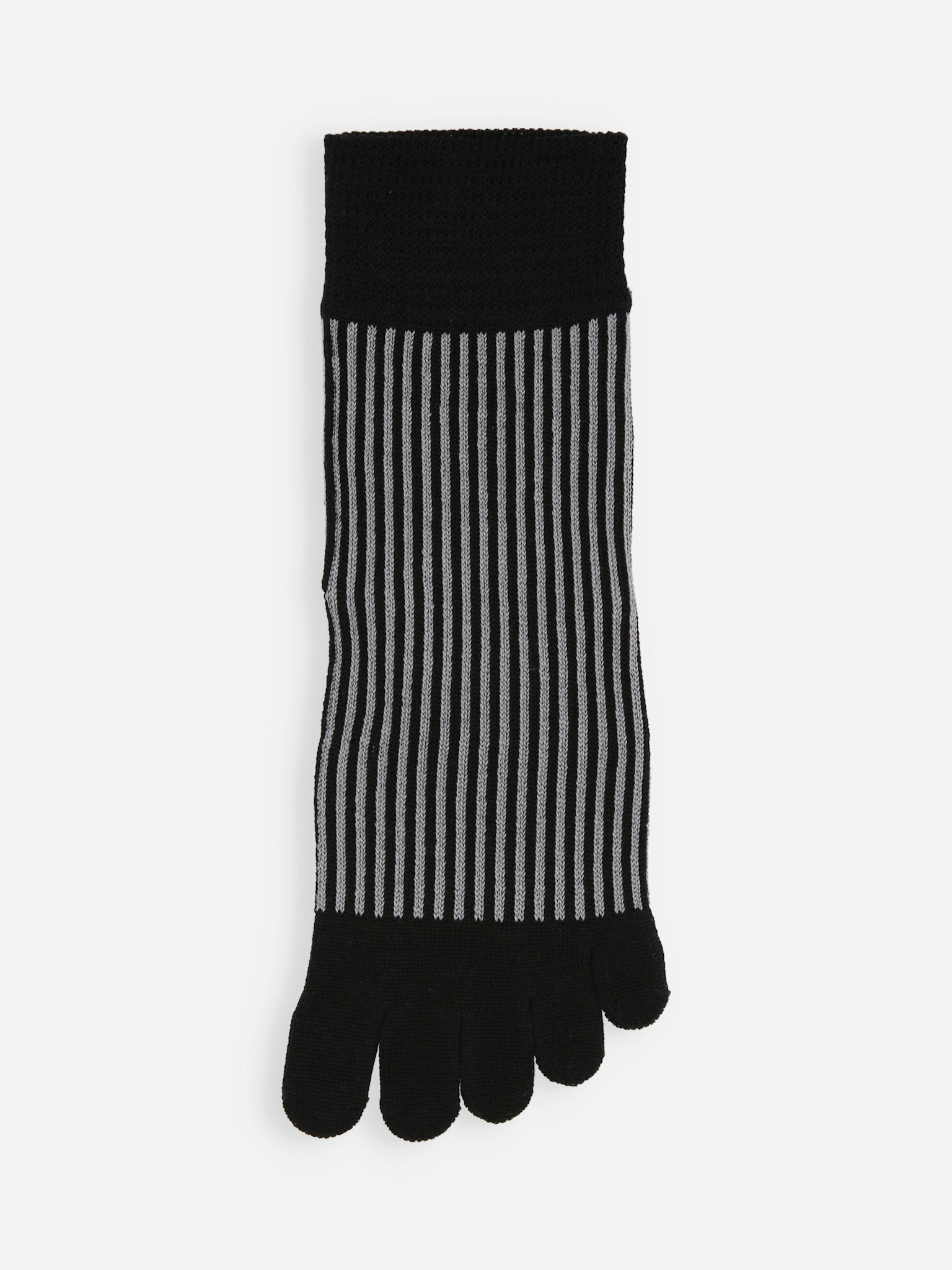 Fijne streep lage ronde teen sokken