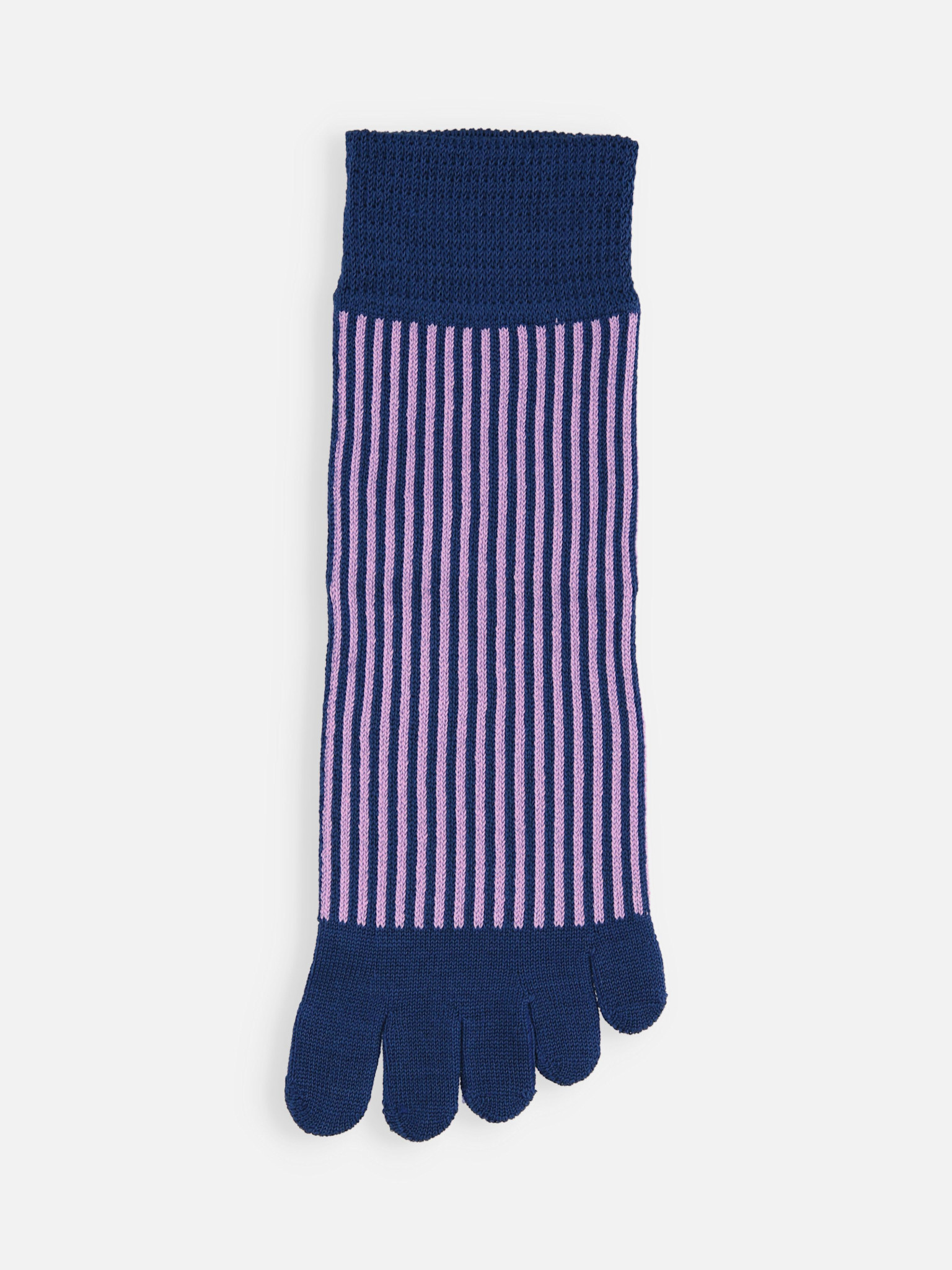 Fijne streep lage ronde teen sokken