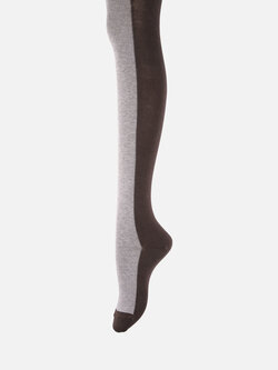 011900234 Collant coton-mix bicolore 250D