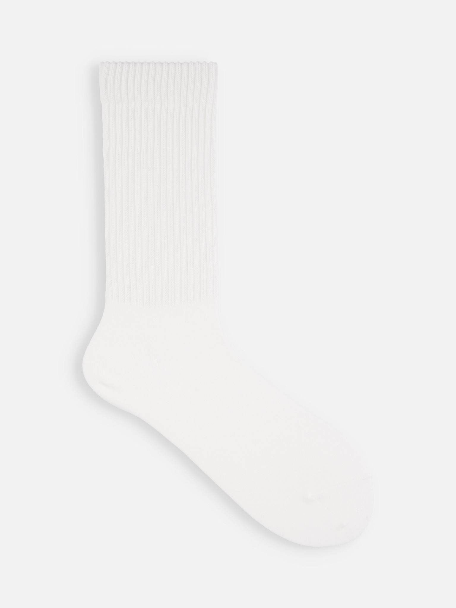 American Rib Plain Crew Sokken