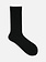 Mi-chaussette unie côtes américaine