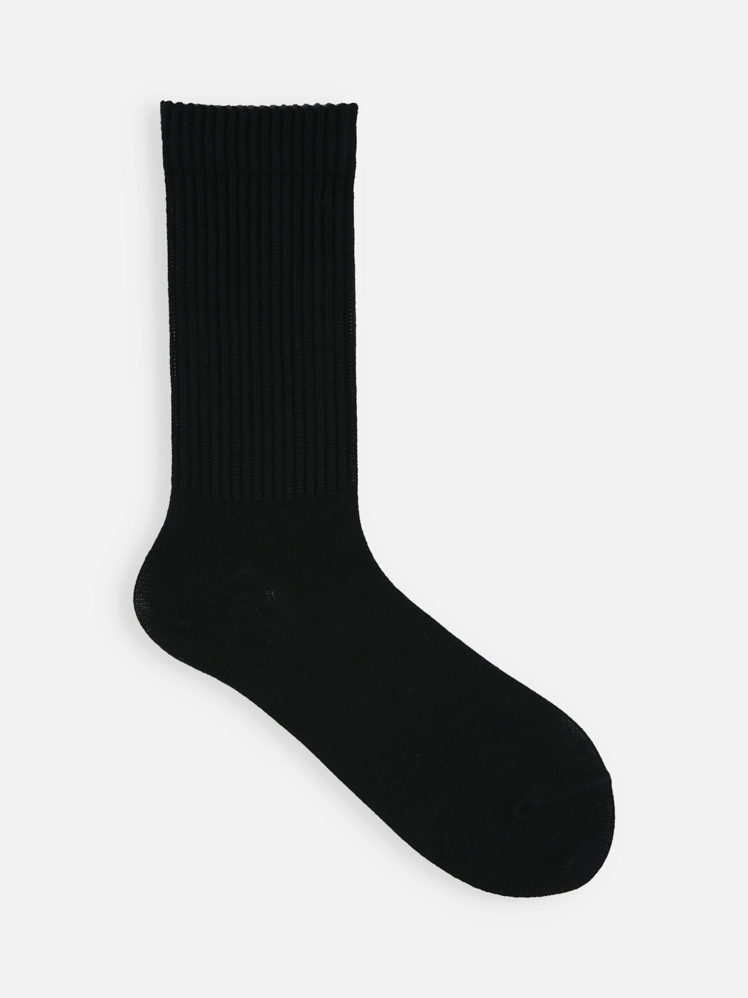 American Rib Plain Crew Sokken