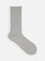 Mi-chaussette unie côtes américaine