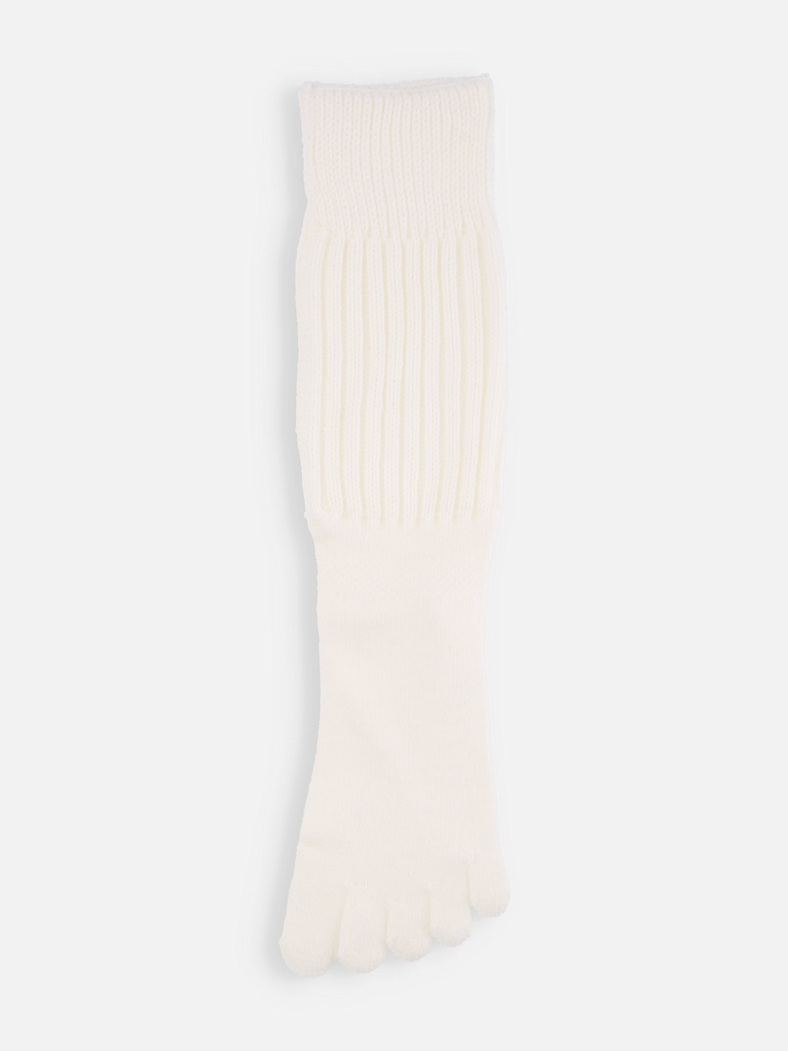 Sokken met losse teen en ribbels van wolmix