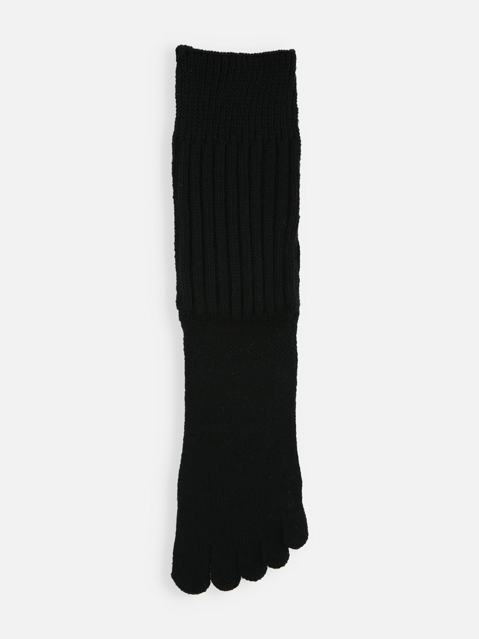 Sokken met losse teen en ribbels van wolmix