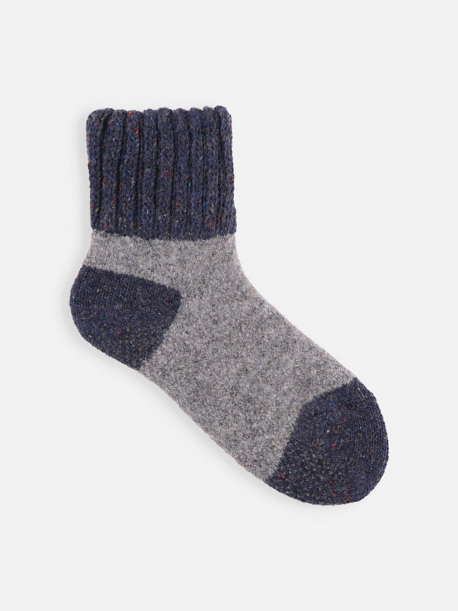 Meias de quarto bicolor