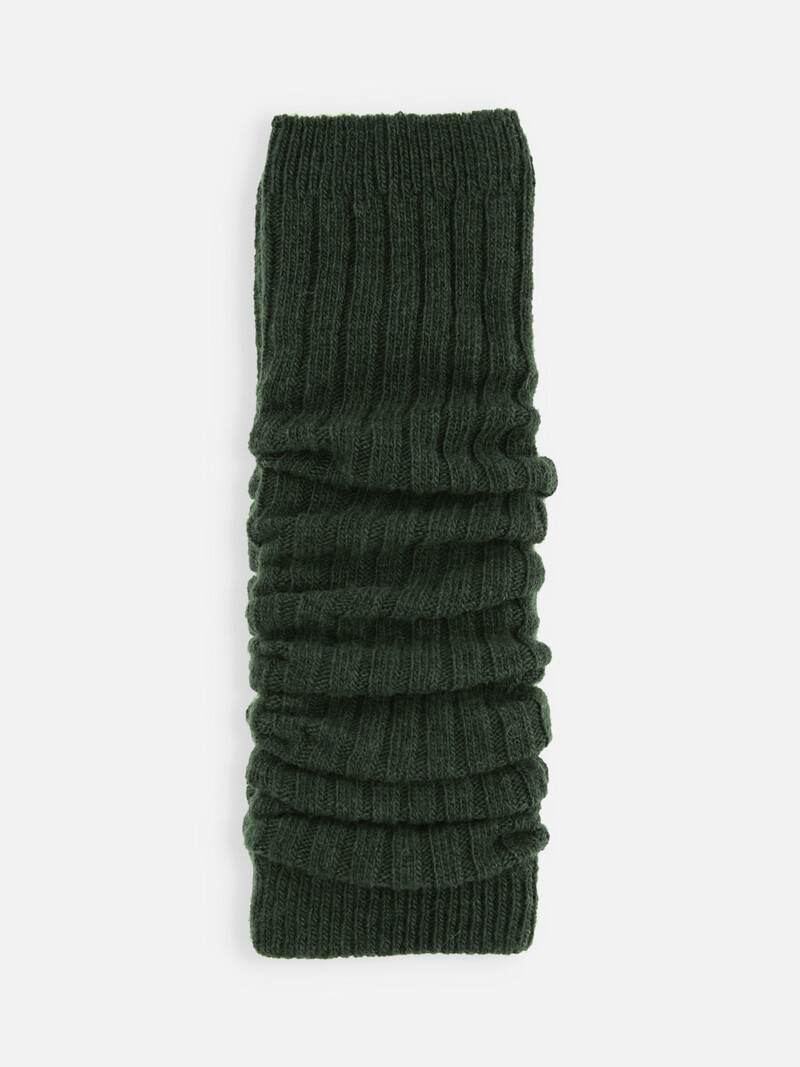 Scaldamuscoli in alpaca, da donna, con 50% lana e 10% lana di alpaca, morbidi con bel motivo a maglia grossa, taglia unica, adatti per donne e adolescenti, antracite., Taglia unica