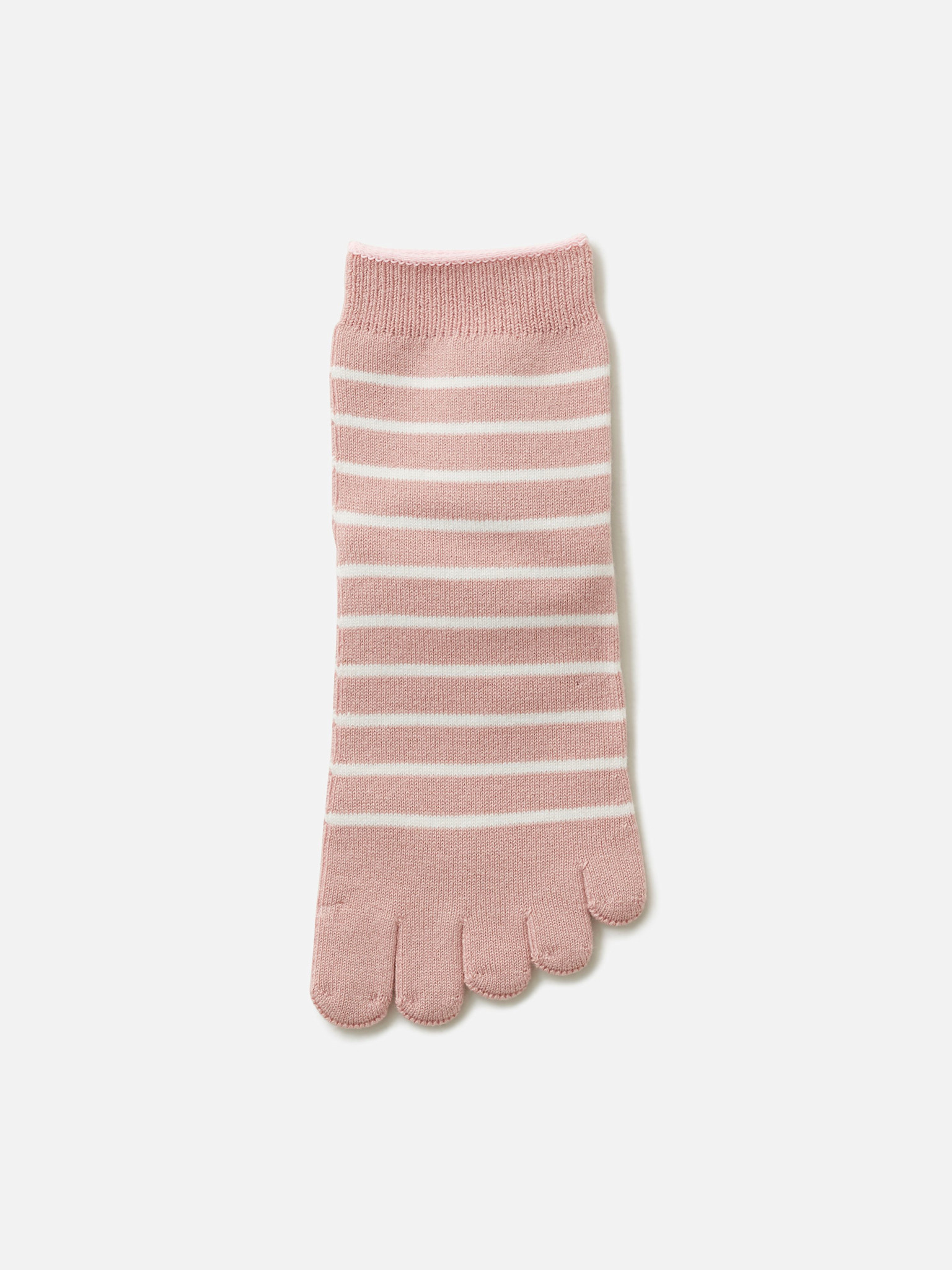 Socquette 5 orteils rayures marinière