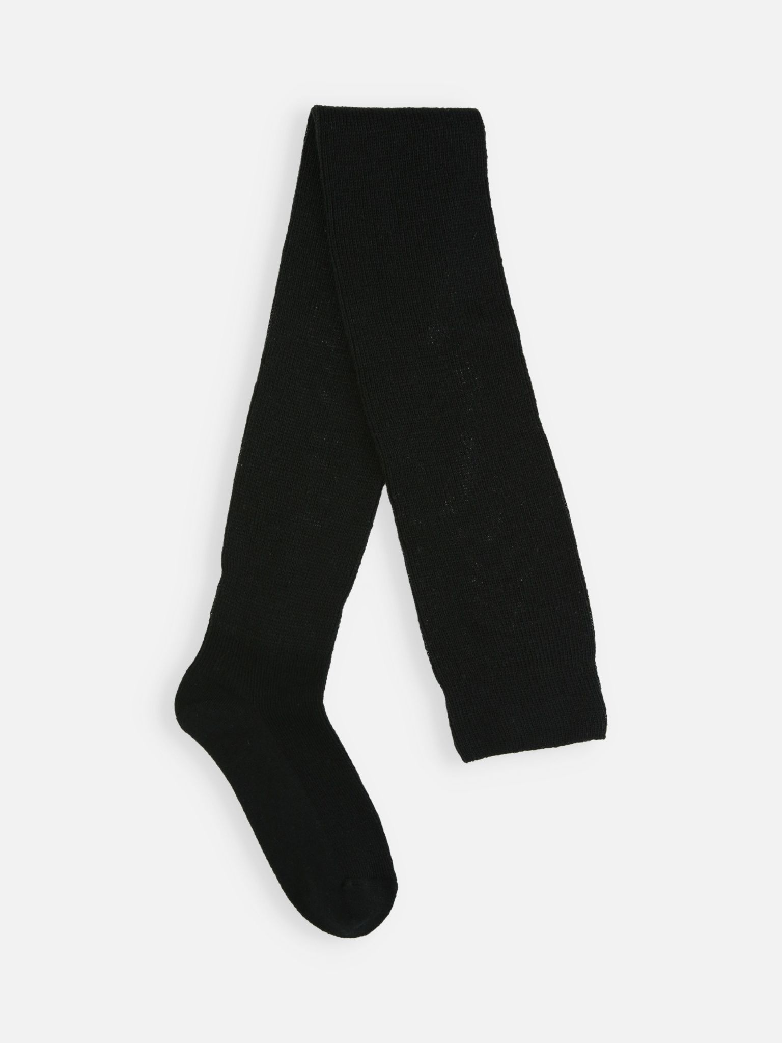 Meia longa e solta em mistura de lã