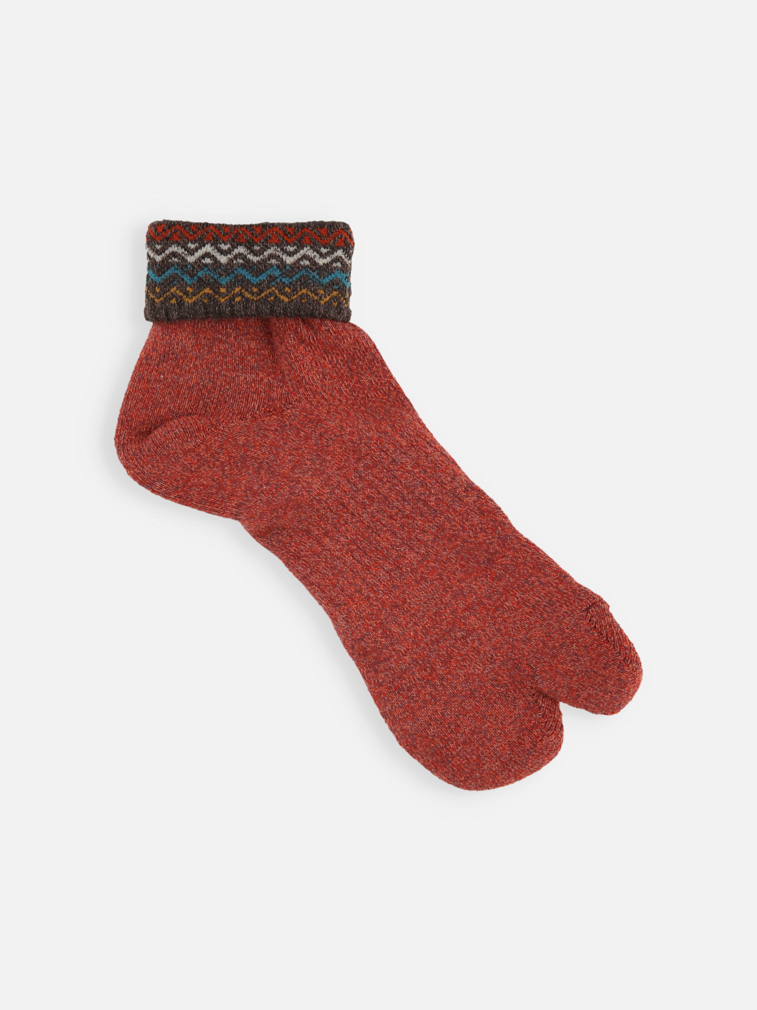 Wave Turn Down Short Tabi Socken M