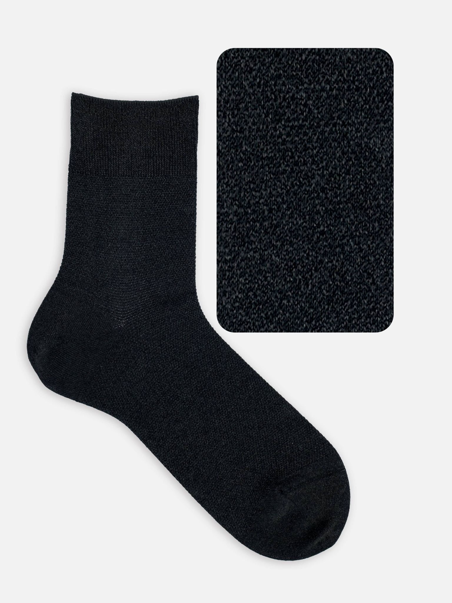 Washi Effen Crêpe Korte Sokken L