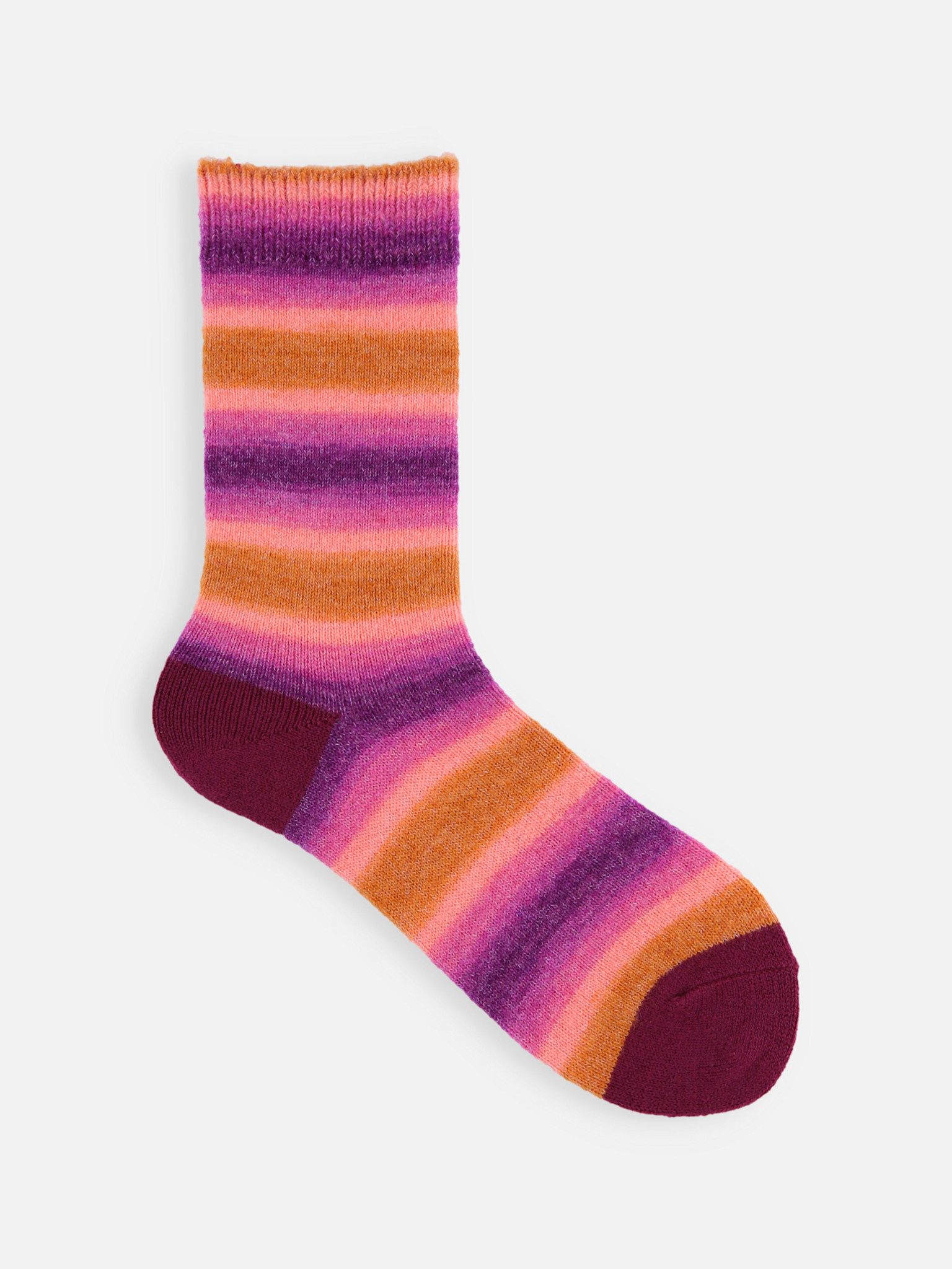 Wolmix Gradient Stripe Crew Sokken