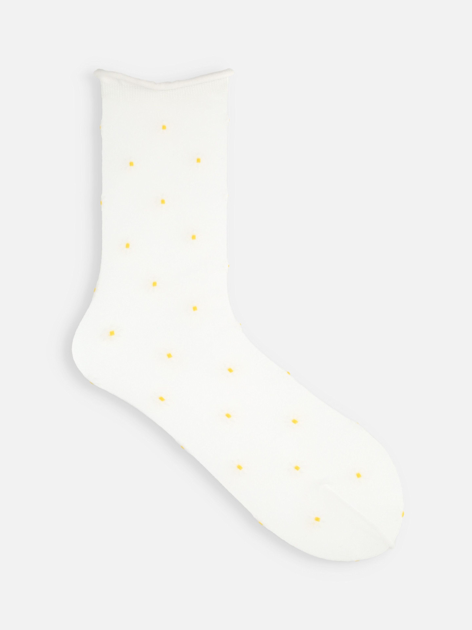 Transparante Crew Sokken met Dailsy Patroon