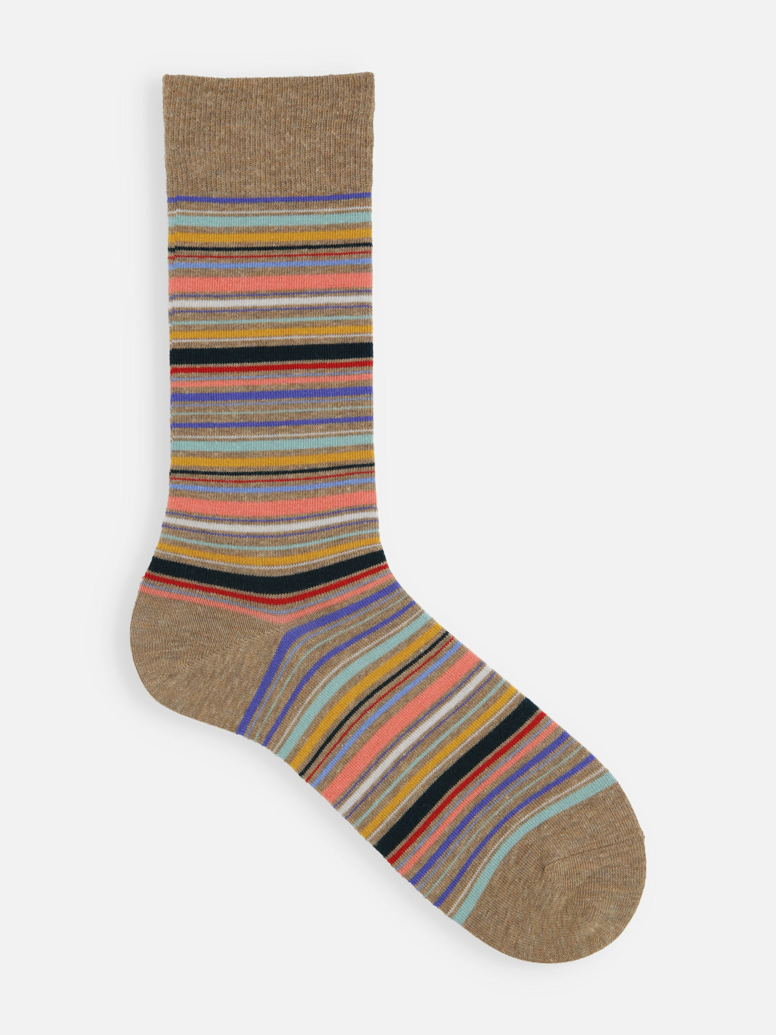 Calcetines de media pantorrilla con rayas múltiples M