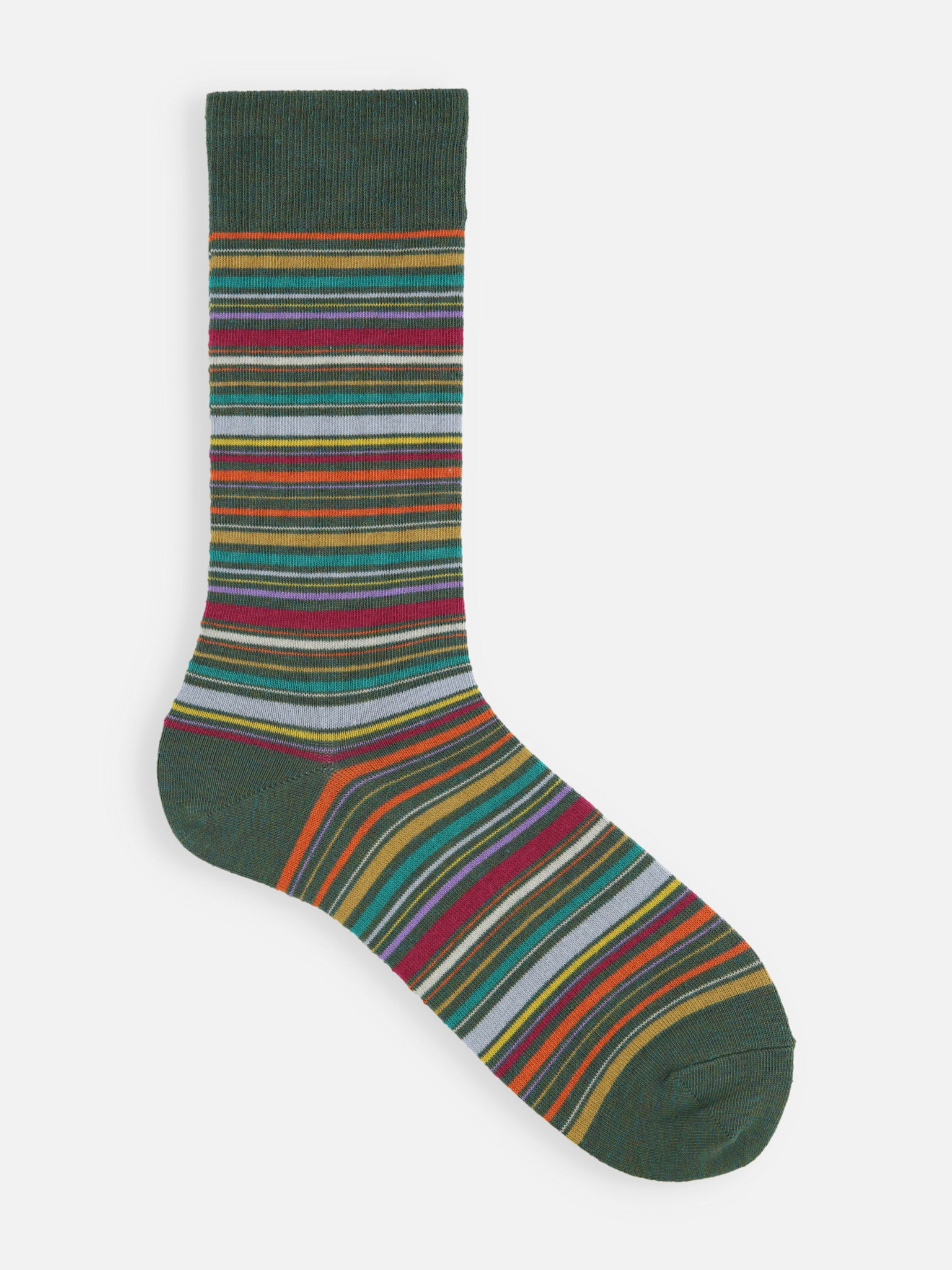 Calcetines de media pantorrilla con rayas múltiples M