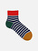 Socquette rayures et color-block