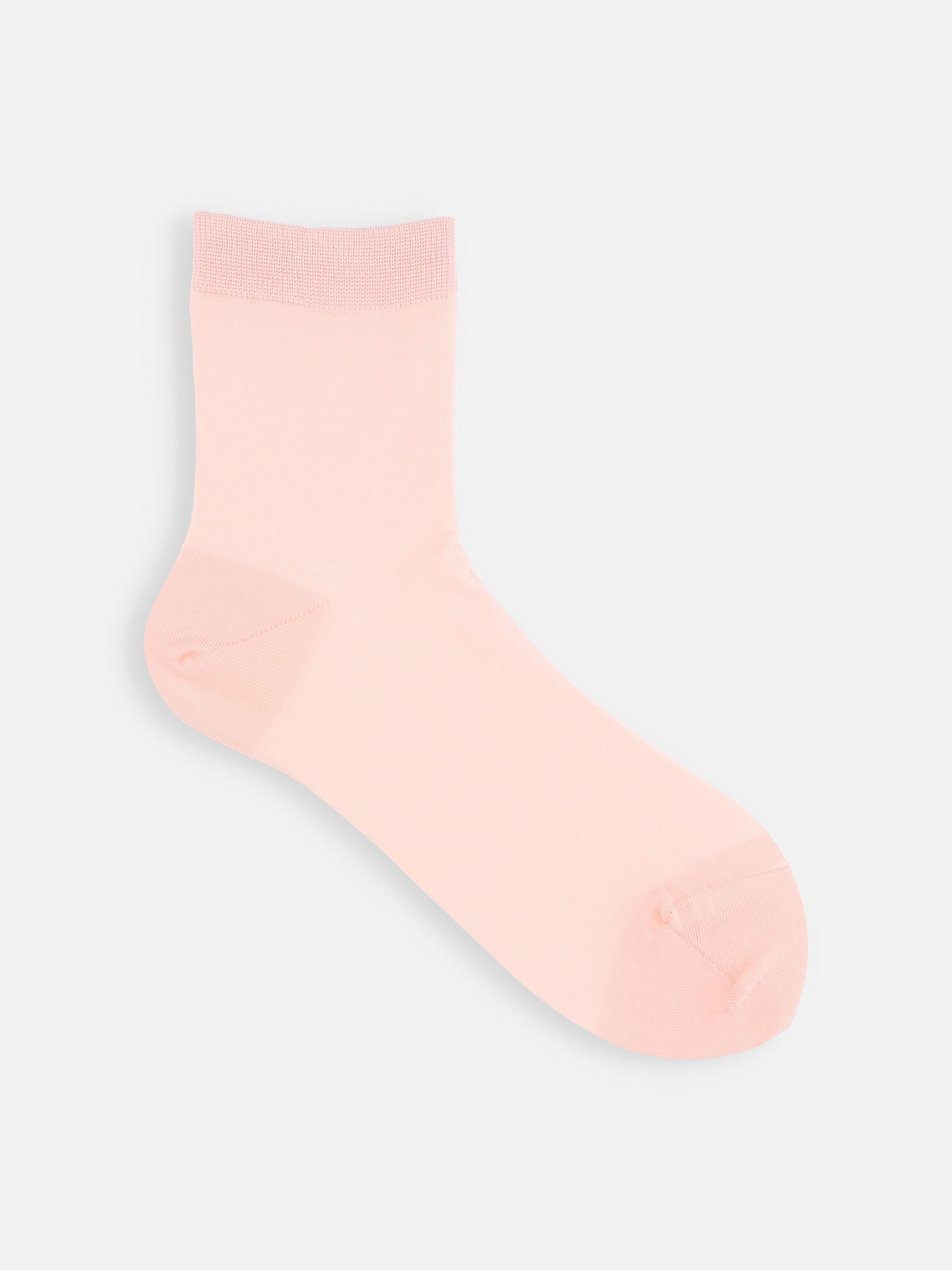 Meia de algodão Supima lisa e fina 220N