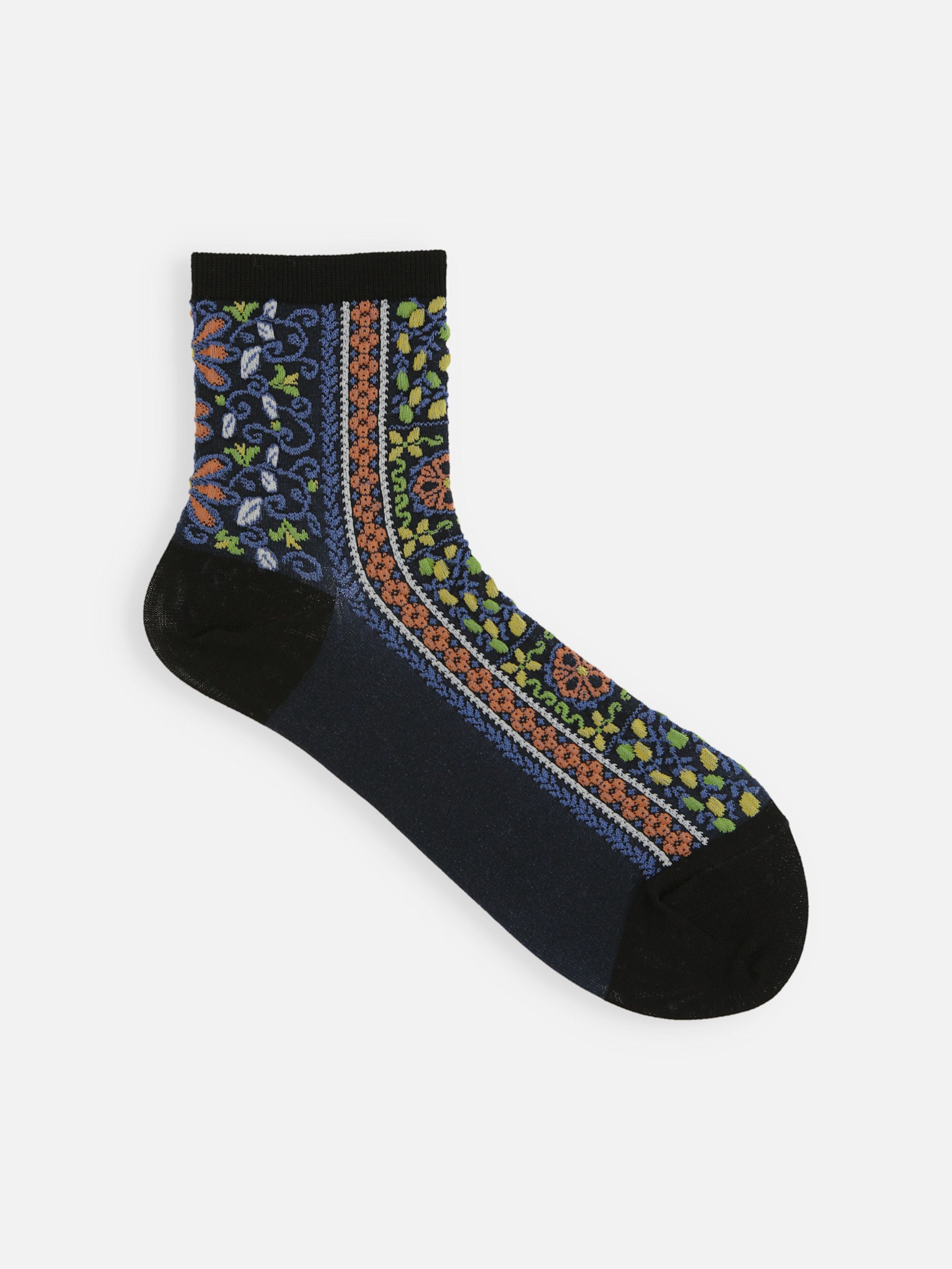 Lage crew sokken met Siciliaans patroon