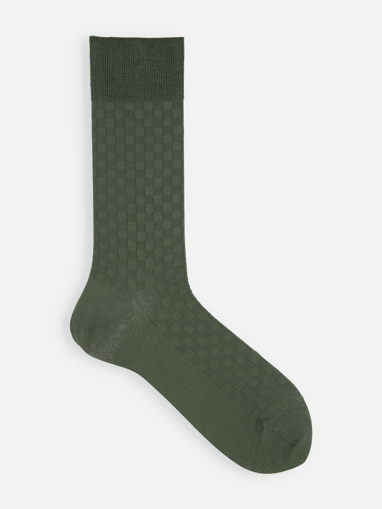 Damier Pattern Mid-Calf Socks M