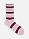 Mi-chaussette multi-rayures à côtes bord Merrow