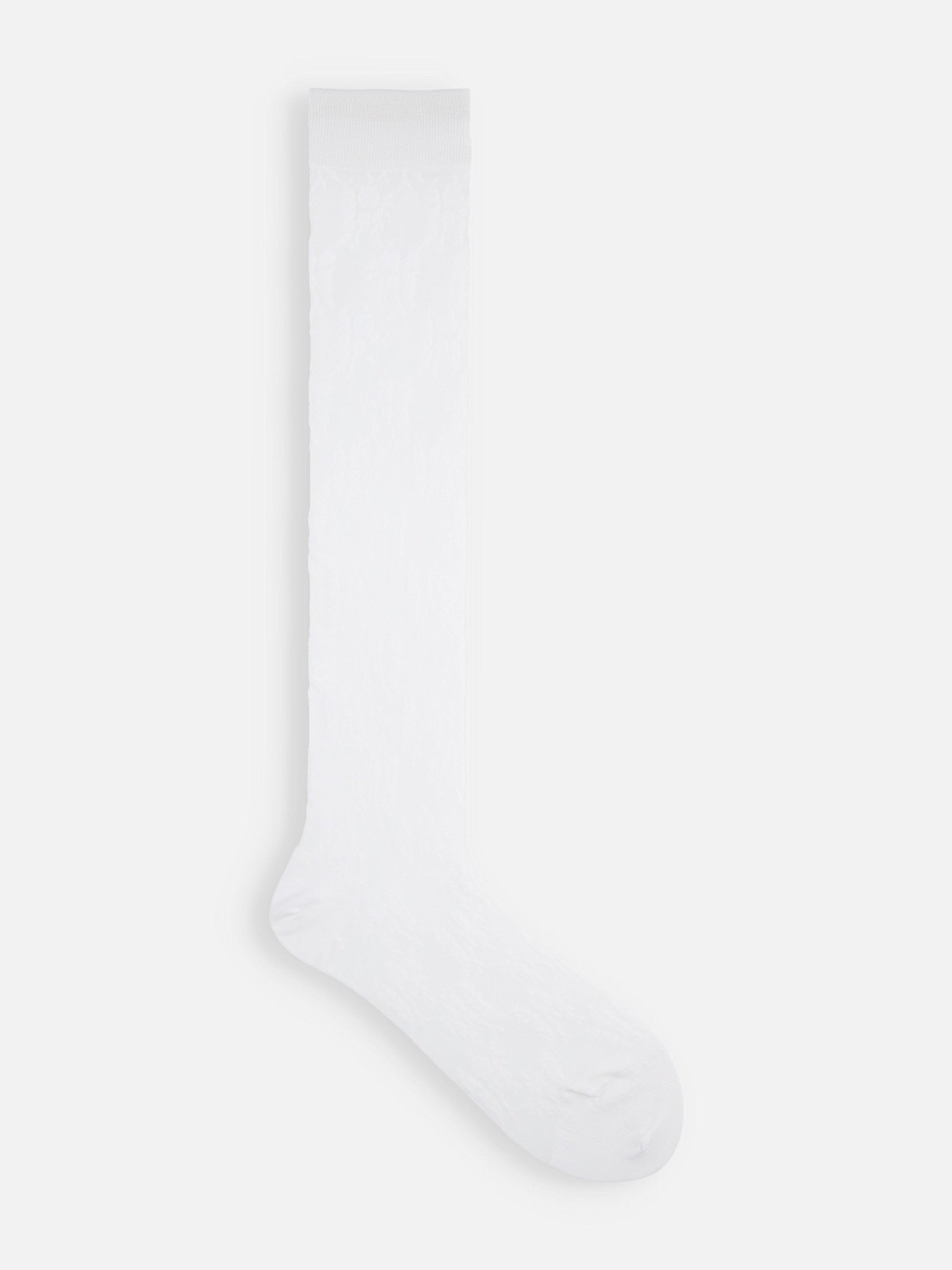 Calzini trasparenti alti fino al ginocchio con motivo floreale