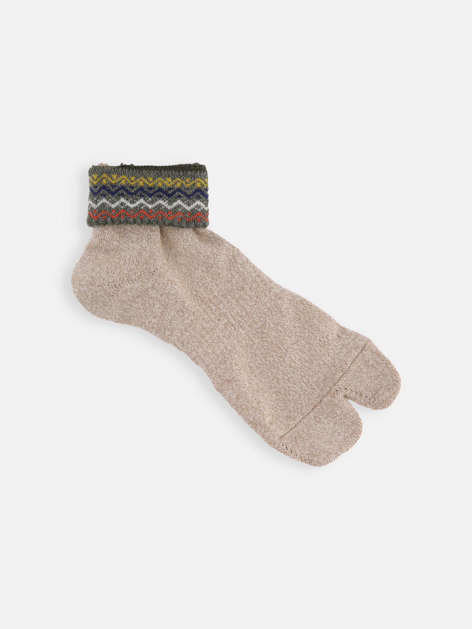 Calzini Tabi alla caviglia con bordo ondulato, taglia M