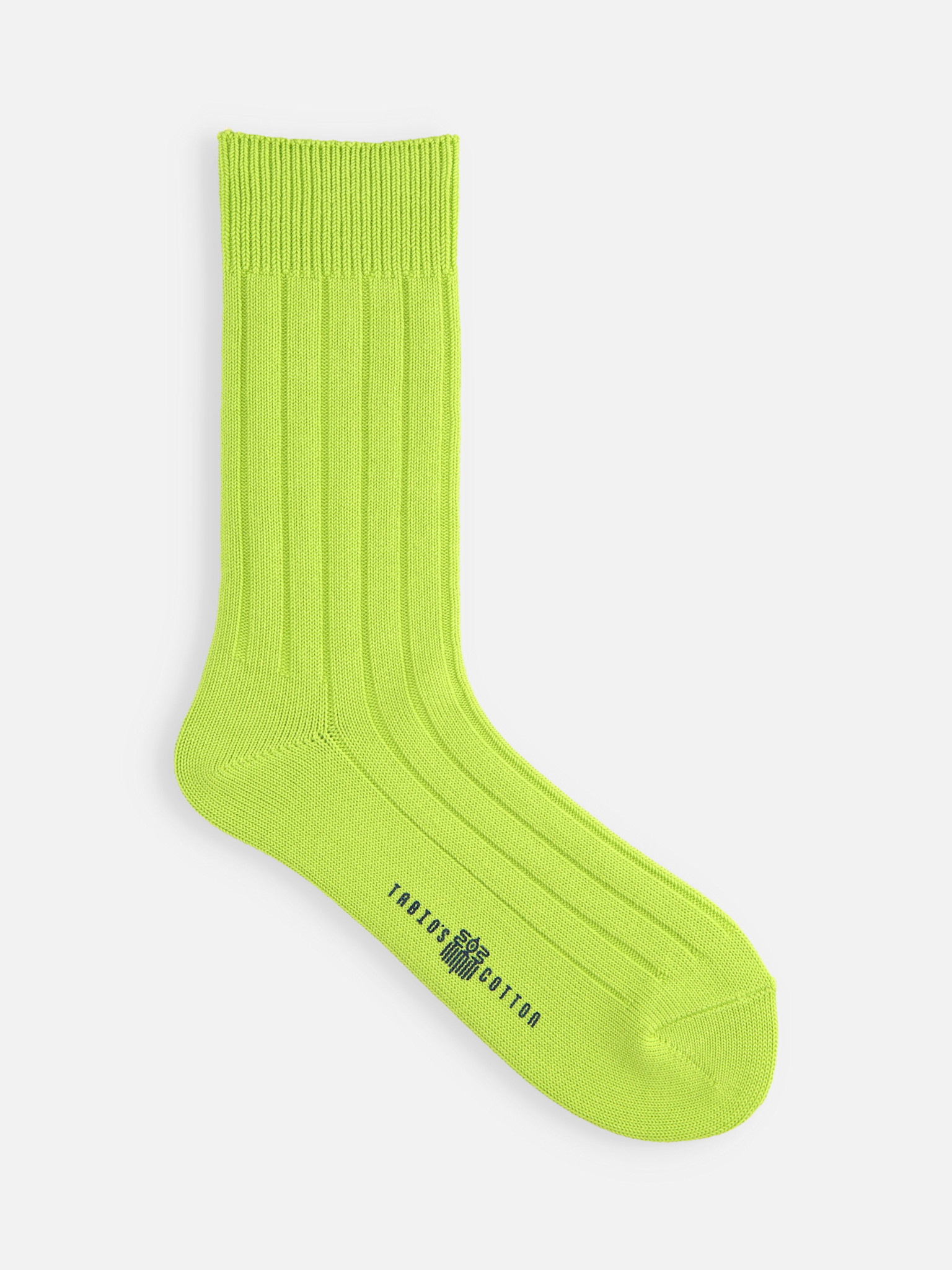 Calcetines hasta la rodilla de canalé liso de algodón Tabio's S