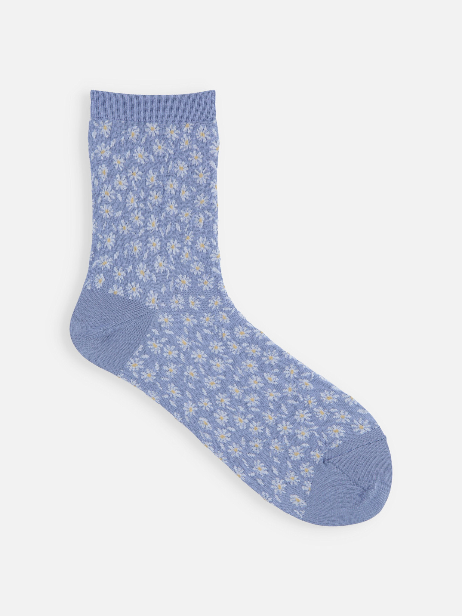 Leichte Knöchelsocken mit Gänseblümchenmuster