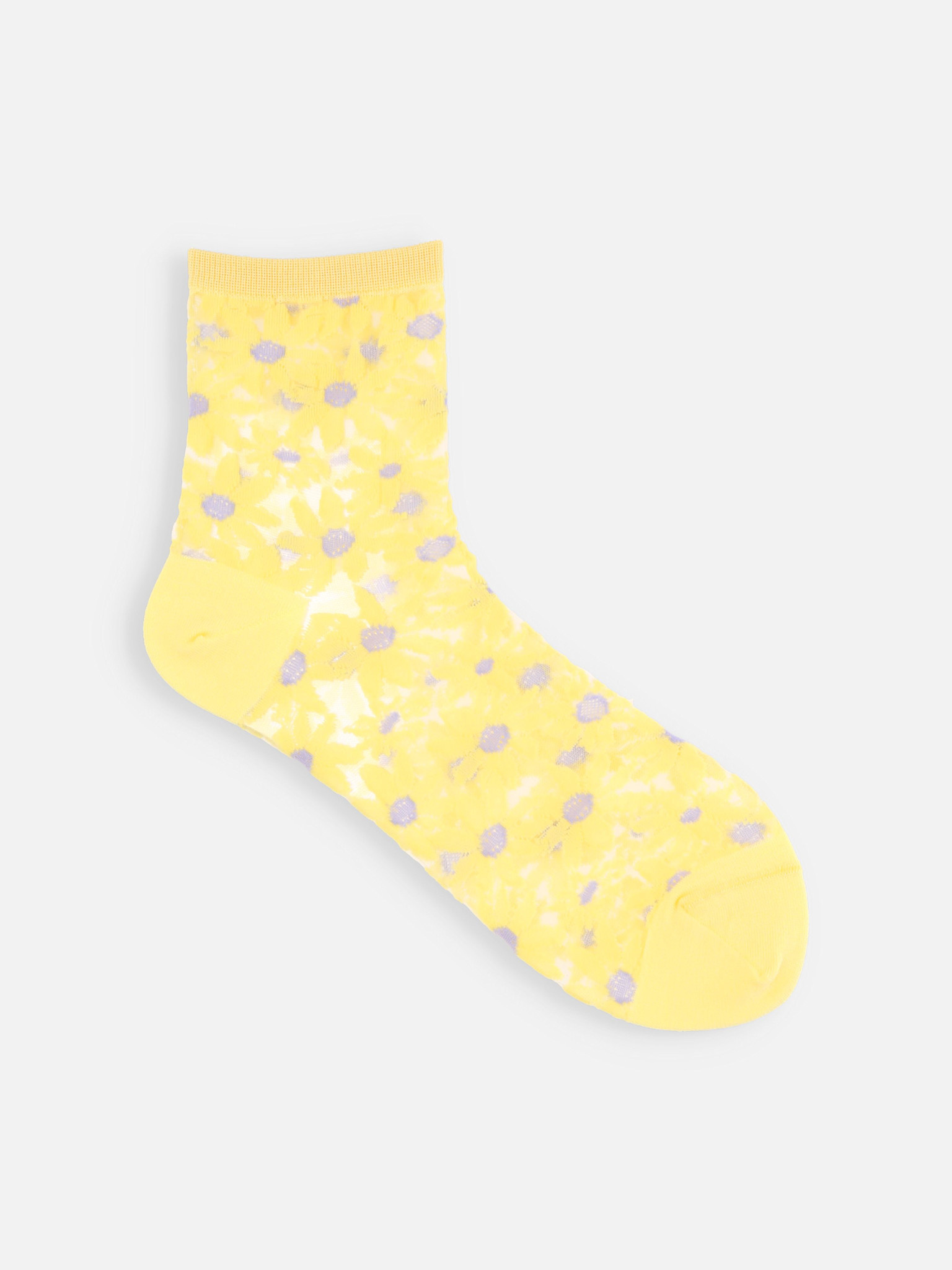 Transparente Gänseblümchen-Knöchelsocken