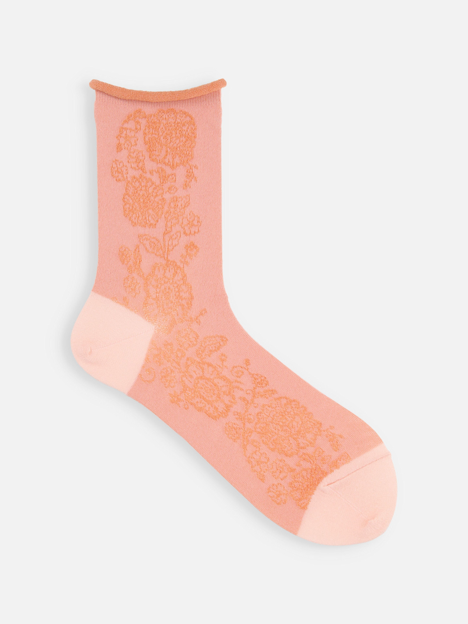 Socquette fleur flottante en matières durables