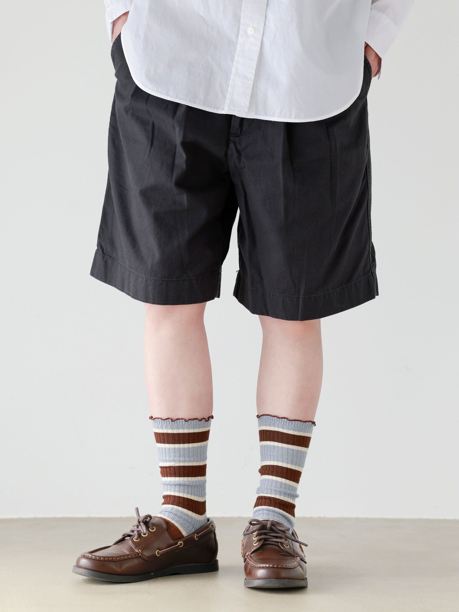 Merrow Top Multi-Stripe Rib Crew Socks