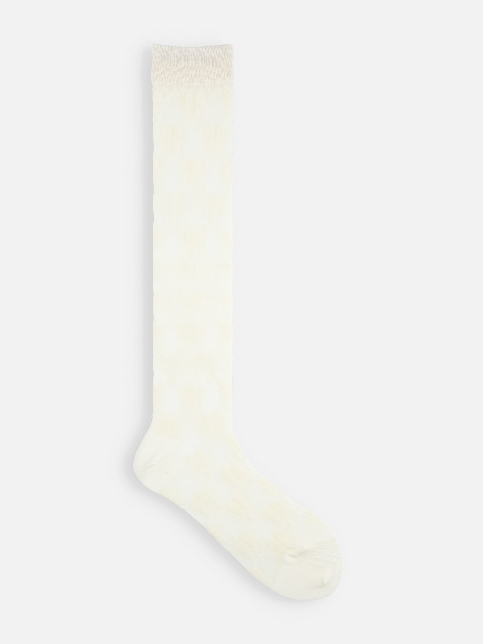 Fantasy-Blumenmuster, transparente Kniestrümpfe