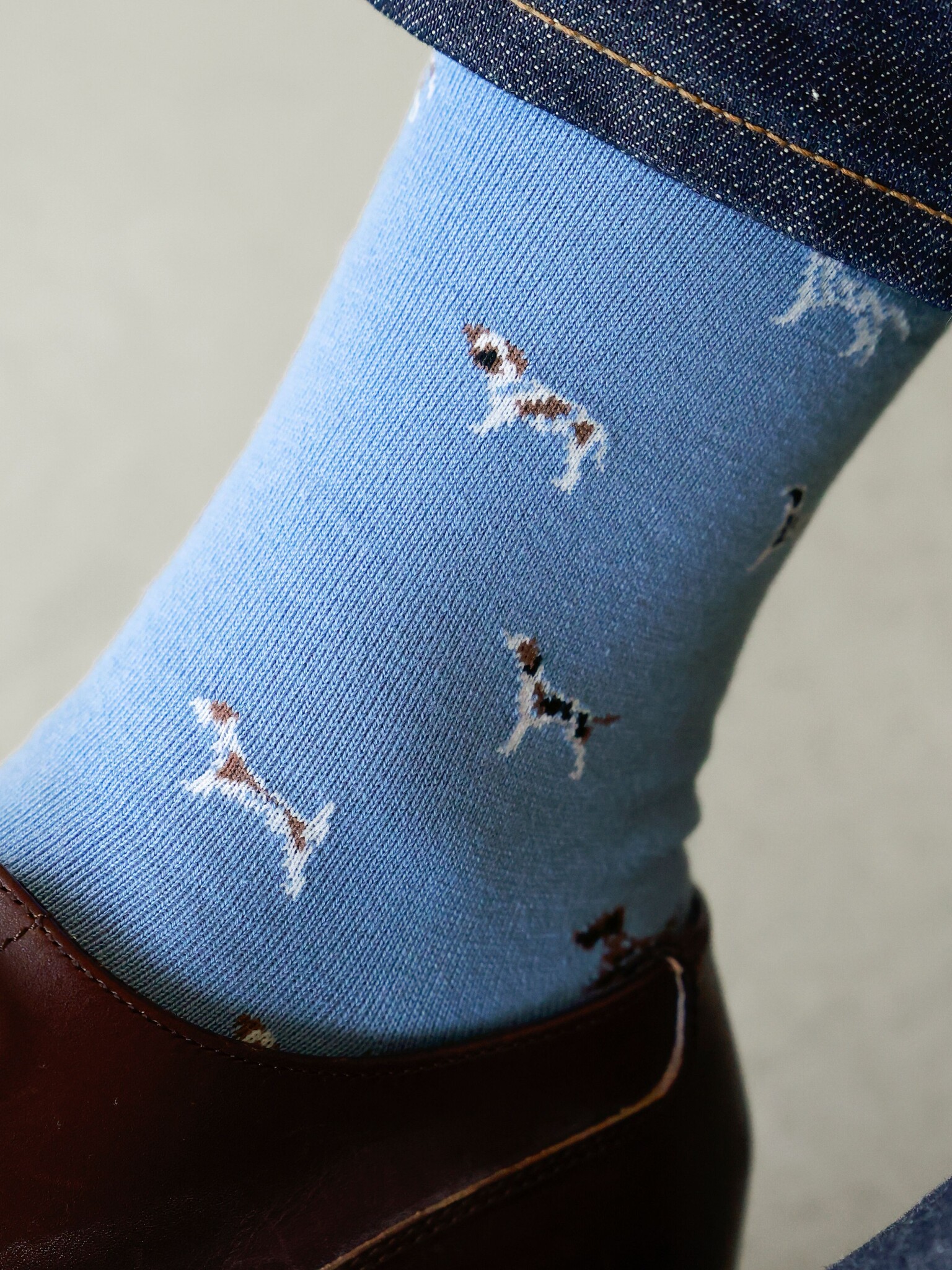 Sokken met hondenprint, maat M