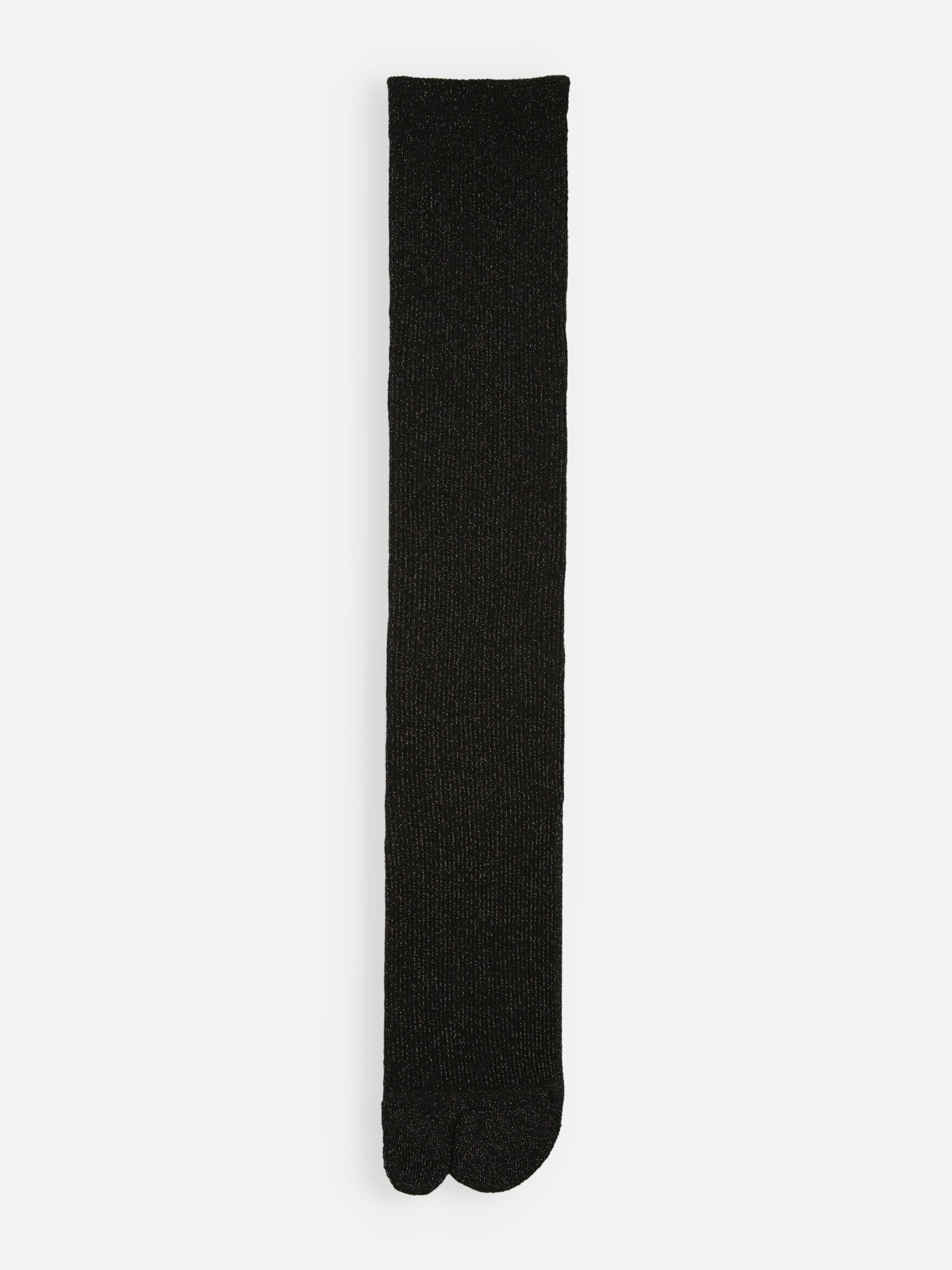 Sprankelende Tabi fijne geribbelde kniekousen