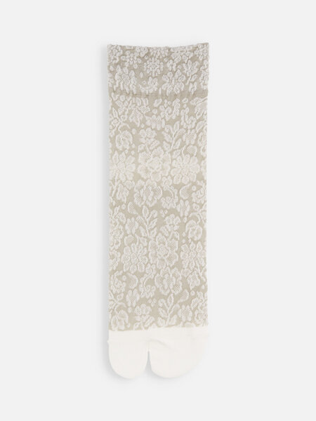021132593 SQ Tabi fleurs relief en coton