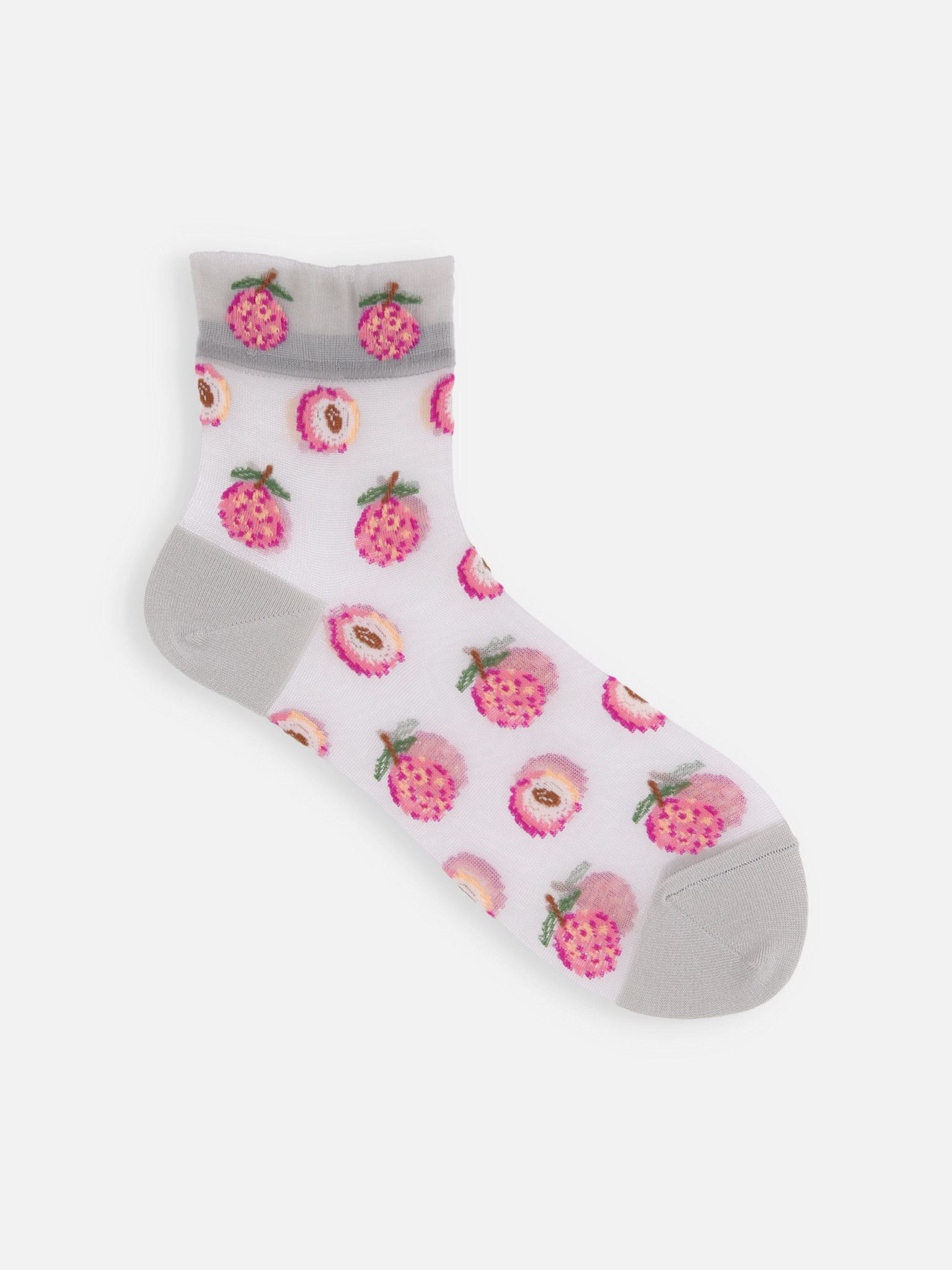 Lychee tule lage sokken