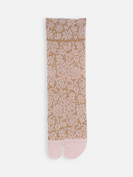 021132593 SQ Tabi fleurs relief en coton